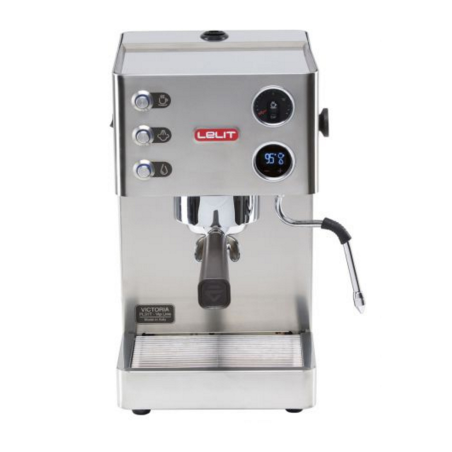 LELIT Victoria Espressomaschine edelstahl, Milchaufschäumdüse