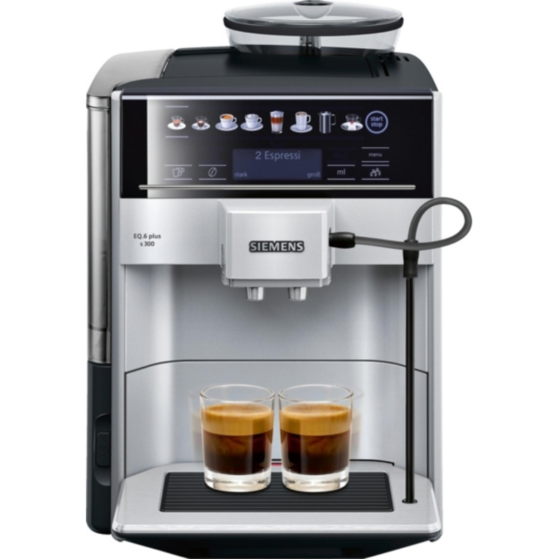 SIEMENS TE 653501 DE EQ.6 PLUS S 300 SILBER Kaffeevollautomat Silber/Schwarz SIEMENS TE 653501 DE EQ.6 PLUS S 300 SILBER Kaffeevollautomat Silber/Schwarz