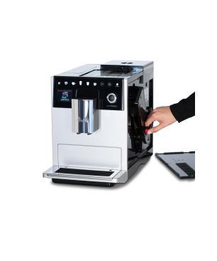 MELITTA F 630-201 LATTE SELECT SILBER Kaffeevollautomat Silber/Schwarz