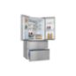 EXQUISIT FD490-160-WS-200E inoxlook French Door (307,42 kWh/Jahr, E, 1830 mm hoch, Edelstahloptik)