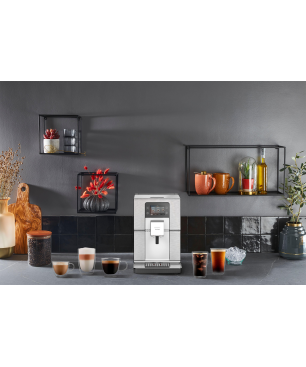 KRUPS EA877D Intuition Experience+ Kaffeevollautomat Schwarz/Silber
