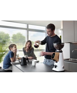 FIORENZATO AllGround Vantaschwarz Kaffeemühle Vanta Schwarz matt (250 Watt, 64mm mit Titanbeschichtung)