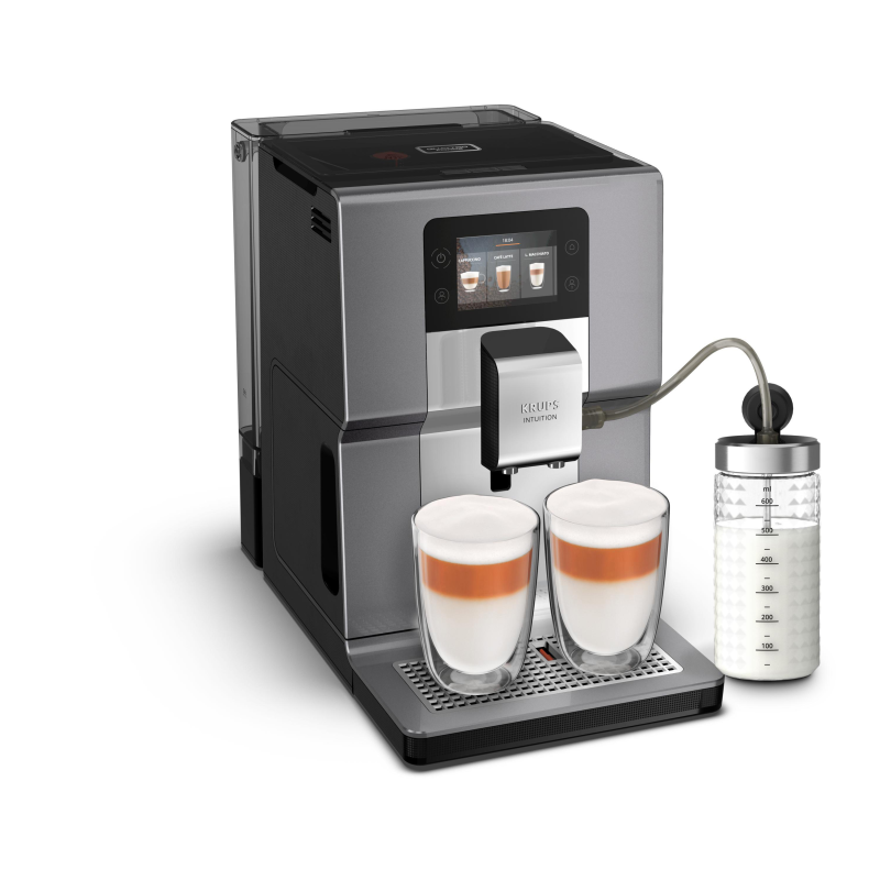 KRUPS EA 875 E Intuition Preference+ Kaffeevollautomat Silber