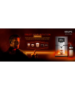 KRUPS EA 875 E Intuition Preference+ Kaffeevollautomat Silber
