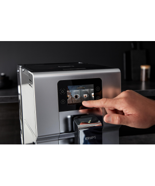 KRUPS EA 875 E Intuition Preference+ Kaffeevollautomat Silber