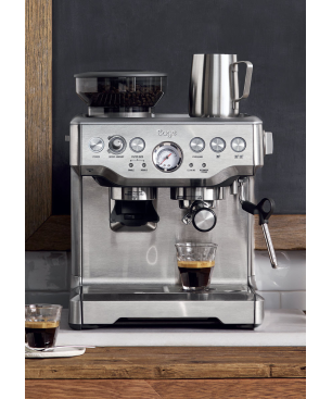 SAGE SES875BSS2EEU1A the Barista Express Espressomaschine Silber