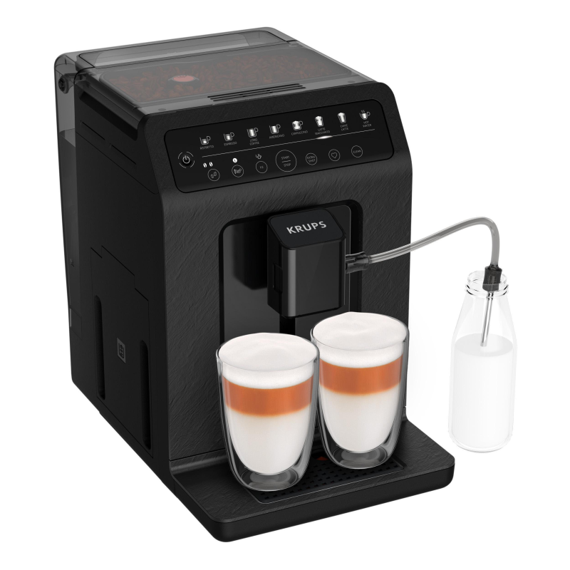 KRUPS EA897B Evidence ECOdesign Kaffeevollautomat Schwarz mit Schiefer-Optik KRUPS EA897B Evidence ECOdesign Kaffeevollautomat Schwarz mit Schiefer-Optik