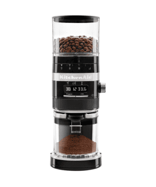 KITCHENAID 5KCG8433EOB ARTISAN ONYX SCHWARZ Kaffeemühle Onyx Schwarz (150 Watt, Edelstahl-Mahlkegel)