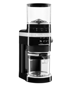 KITCHENAID 5KCG8433EOB ARTISAN ONYX SCHWARZ Kaffeemühle Onyx Schwarz (150 Watt, Edelstahl-Mahlkegel)