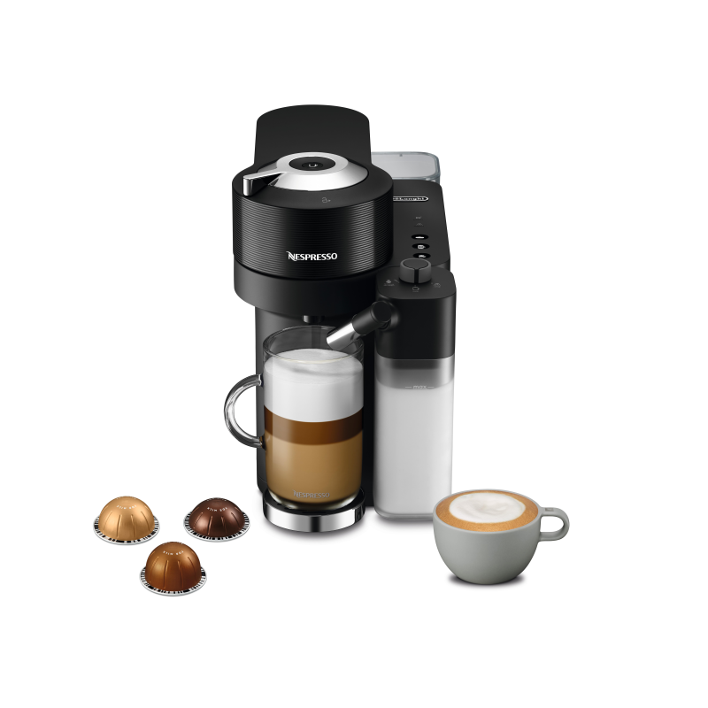 DELONGHI Vertuo Lattissima ENV300.B Nespresso Kapselmaschine Schwarz DELONGHI Vertuo Lattissima ENV300.B Nespresso Kapselmaschine Schwarz