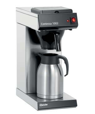 BARTSCHER 190193 Contessa 1002 Kaffeemaschine Silber/Schwarz