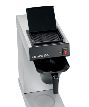 BARTSCHER 190193 Contessa 1002 Kaffeemaschine Silber/Schwarz