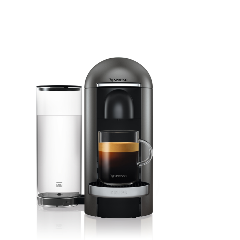 KRUPS XN 900 T NESPRESSO VERTUO PLUS TITAN Kapselmaschine Titanium