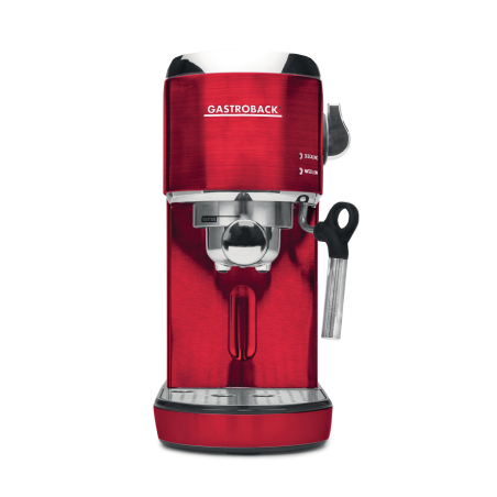 GASTROBACK 42719 Design Espresso Piccolo Espressomaschine Rot/Edelstahl