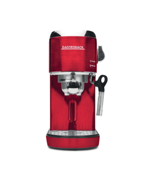 GASTROBACK 42719 Design Espresso Piccolo Espressomaschine Rot/Edelstahl