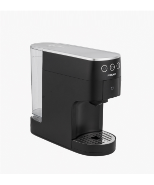 FREEJOY Multi Function 4 in 1 und Milchschäumer Kapselmaschine Schwarz/Silber