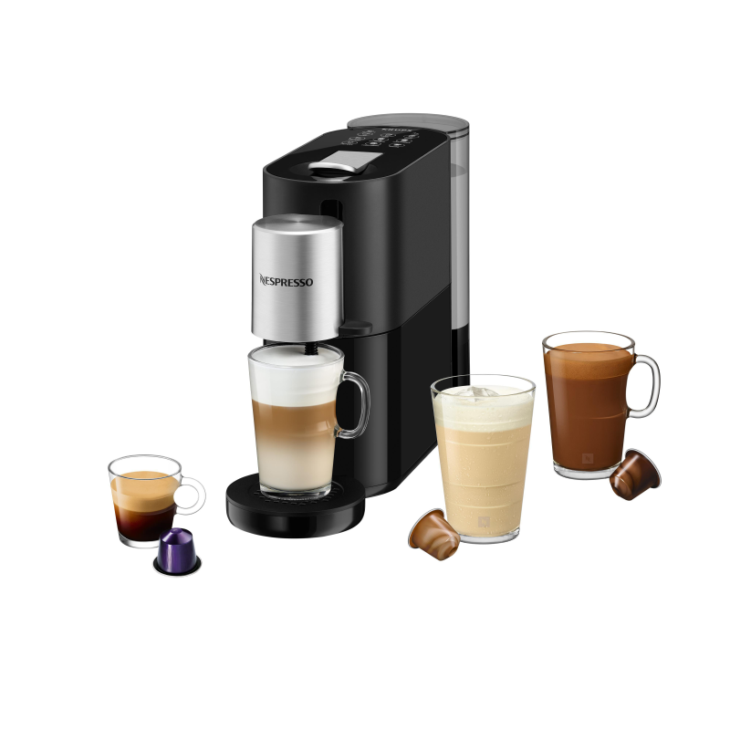 KRUPS XN8908 Nespresso Atelier Kapselmaschine Schwarz/Silber