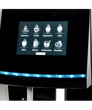 ACOPINO Vittoria Kaffeevollautomat schwarz/ silber