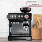 SOLIS OF SWITZERLAND 1018 Grind & Infuse Compact Espressomaschine Espressomaschine | Bohnenmühle | Teemaschine | Milchaufschäu