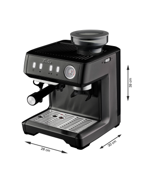 SOLIS OF SWITZERLAND 1018 Grind & Infuse Compact Espressomaschine Espressomaschine | Bohnenmühle | Teemaschine | Milchaufschäu