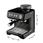 SOLIS OF SWITZERLAND 1018 Grind & Infuse Compact Espressomaschine Espressomaschine | Bohnenmühle | Teemaschine | Milchaufschäu
