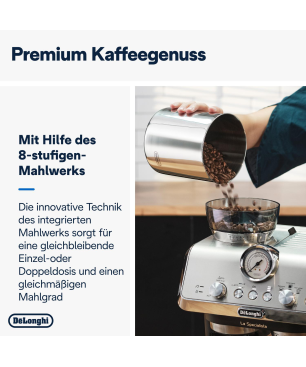 DELONGHI La Specialista Arte EC9155.MB Espressomaschine Edelstahl/Schwarz