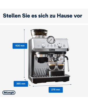 DELONGHI La Specialista Arte EC9155.MB Espressomaschine Edelstahl/Schwarz