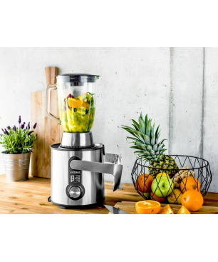 GASTROBACK 40153 Design Multijuicer Digital Pro Entsafter 1300 Watt, Silber