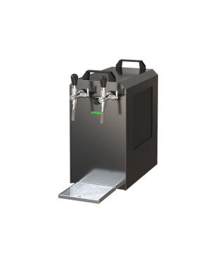 ICH-ZAPFE STREAM 50K mit Luftpumpe Bierkoffer, Durchlaufkühler 2- leitig Trockenkühler - Zapfkopf: ohne Zapfanlage