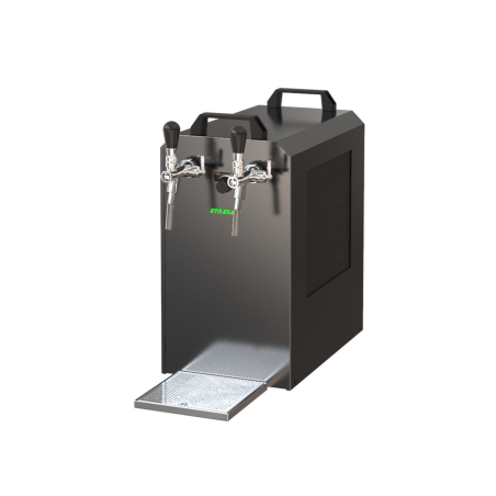 ICH-ZAPFE STREAM 50K mit Luftpumpe Bierkoffer, Durchlaufkühler 2- leitig Trockenkühler - Zapfkopf: ohne Zapfanlage