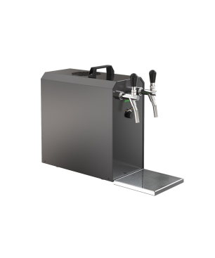 ICH-ZAPFE Untertheken Zapfanlage STREAM 50K 2-leitig,55 L/h-Zapfkopf:2: Flach, Zapfkopf: KeyKeg - Set Zapfanlage