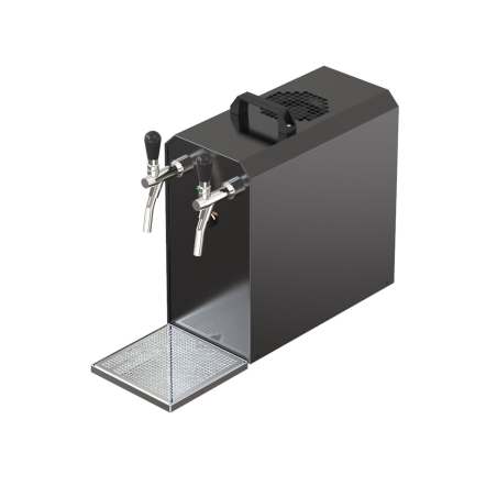 ICH-ZAPFE Untertheken Zapfanlage STREAM 50K 2-leitig,55 L/h-Zapfkopf:2: Flach, Zapfkopf: KeyKeg - Set Zapfanlage