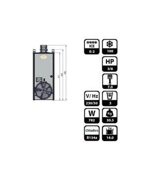 ICH-ZAPFE Untertheken UTWK CWP 100 100 L/h 2- leit Zapfanlage