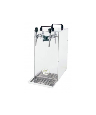 ICH-ZAPFE Kontakt 155/R Green Line - Bierzapfanlage 2- leitig Trockenkühlgerät aus Edelstahl, 160 Liter/h Zapfanlage