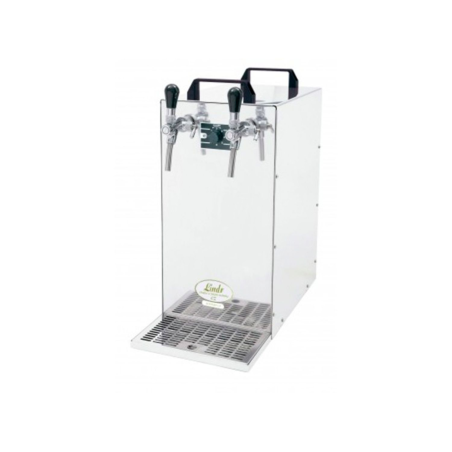 ICH-ZAPFE Kontakt 155/R Green Line - Bierzapfanlage 2- leitig Trockenkühlgerät aus Edelstahl, 160 Liter/h Zapfanlage