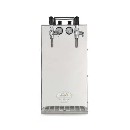 ICH-ZAPFE Kontakt 155/R Green Line - Bierzapfanlage 2- leitig Trockenkühlgerät aus Edelstahl, 160 Liter/h Zapfanlage