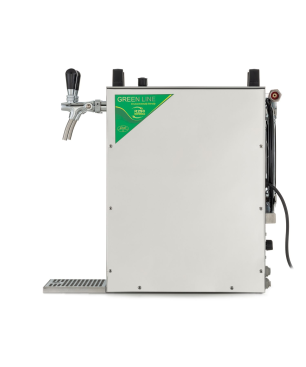 ICH-ZAPFE Kontakt 155/R Green Line - Bierzapfanlage 2- leitig Trockenkühlgerät aus Edelstahl, 160 Liter/h Zapfanlage