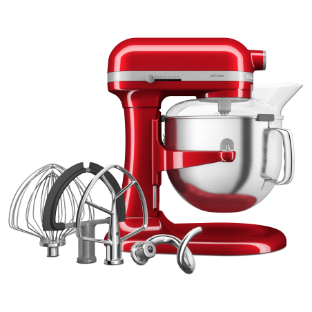 KITCHENAID 5KSM70SHXECA Küchenmaschine Liebesapfelrot (Rührschüsselkapazität: 6,6 Liter, 375 Watt)