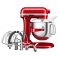 KITCHENAID 5KSM70SHXECA Küchenmaschine Liebesapfelrot (Rührschüsselkapazität: 6,6 Liter, 375 Watt)