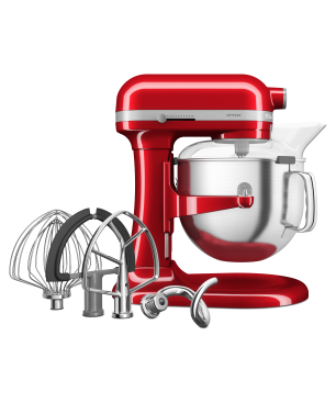 KITCHENAID 5KSM70SHXECA Küchenmaschine Liebesapfelrot (Rührschüsselkapazität: 6,6 Liter, 375 Watt)