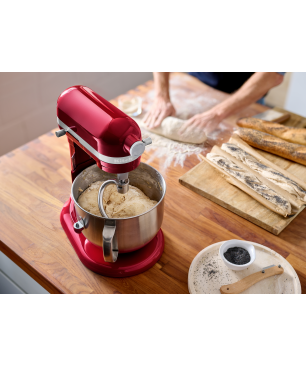 KITCHENAID 5KSM70SHXECA Küchenmaschine Liebesapfelrot (Rührschüsselkapazität: 6,6 Liter, 375 Watt)