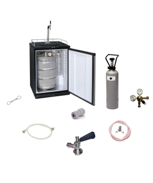 ICH-ZAPFE Set - Fassbierkühlschrank 50L Fässer - Zapfkopf: ohne - Set Zapfanlage