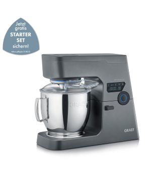 GRAEF KM7016EU MYestro Küchenmaschine eisenglimmergrau (800 Watt)