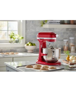 KITCHENAID 5KSM60SPXEER Küchenmaschine Empire Rot (Rührschüsselkapazität: 5,6 Liter, 375 Watt)