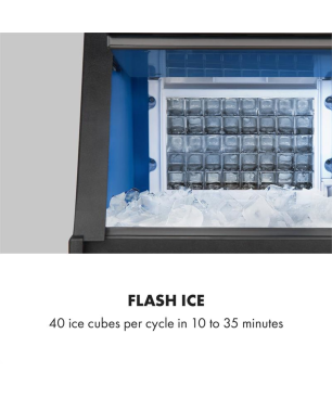 KLARSTEIN Glacial XL Eiswürfelmaschine (260 Watt, Creme / weiß)