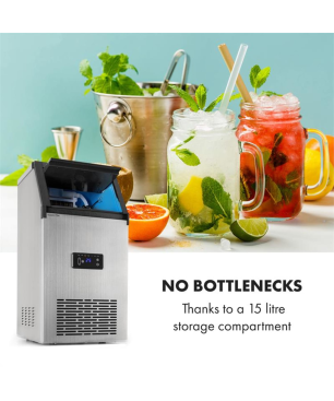 KLARSTEIN Glacial XL Eiswürfelmaschine (260 Watt, Creme / weiß)