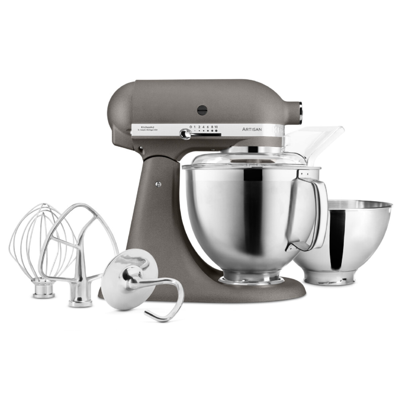 KITCHENAID Artisan 4,8 Liter - 5KSM185PSEGR Küchenmaschine Imperial Grey (300 Watt)