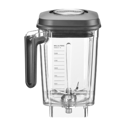 KITCHENAID Artisan Power Plus Blender - 5KSB8270EMS Standmixer Medaillon Silber (1800 Watt, 2.6 Liter)