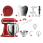 KITCHENAID 5KSM185PSEER Artisan 4,8 Liter Küchenmaschine Empire Rot (300 Watt)