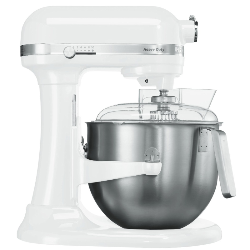 KITCHENAID 5KSM7591XEWH Heavy Duty Küchenmaschine Weiß (Rührschüsselkapazität: 6,9 Liter, 500 Watt)